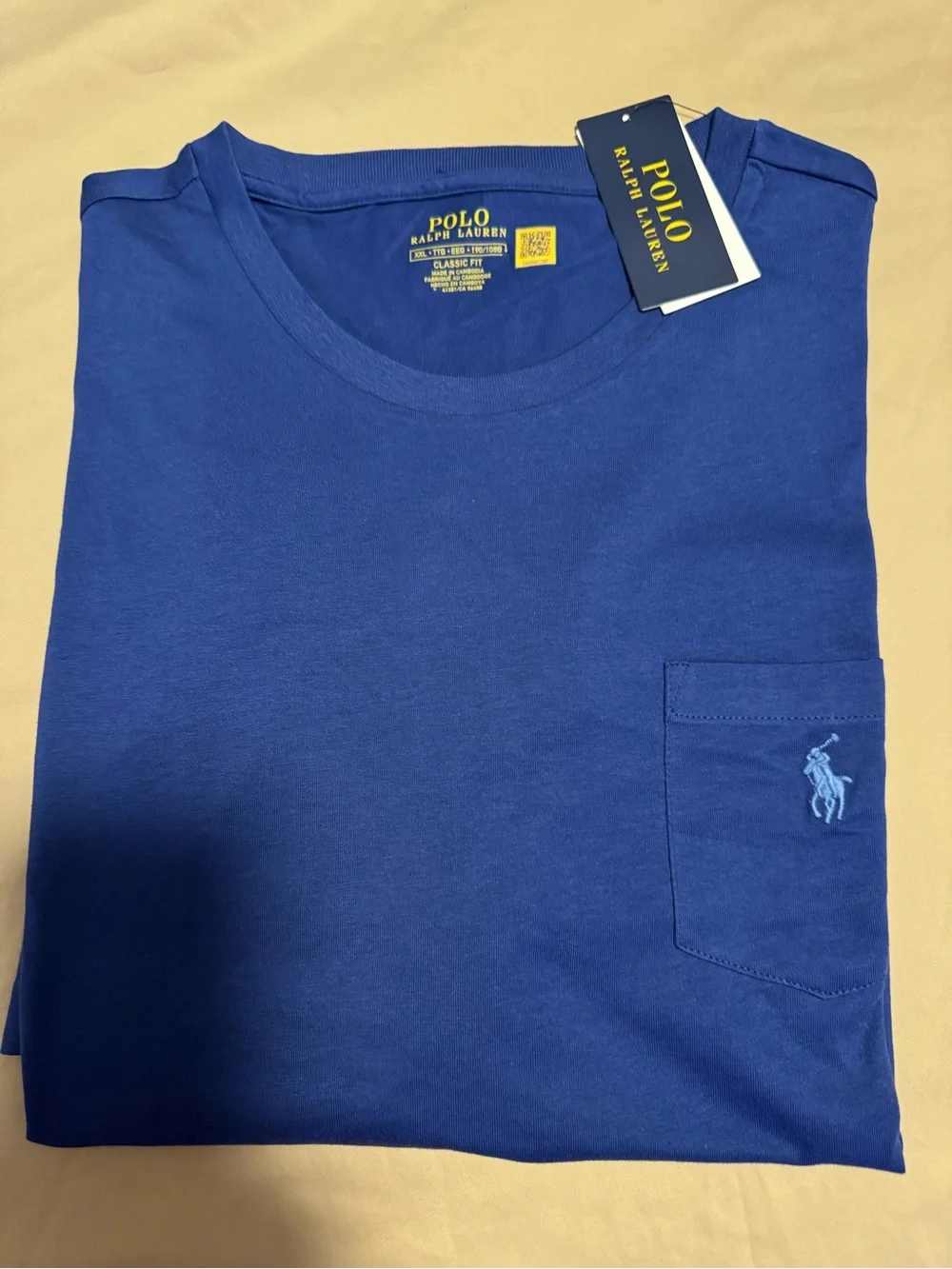 Polo by Ralph Lauren Indigo Crewneck Pocket Tee